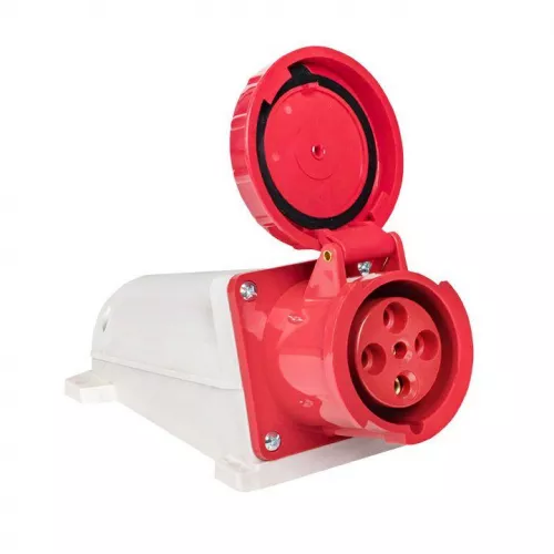 Розетка наружн. уст. 63А 380В 3P+РЕ IP67 (134) EKF ps-134-63-380 фото 2