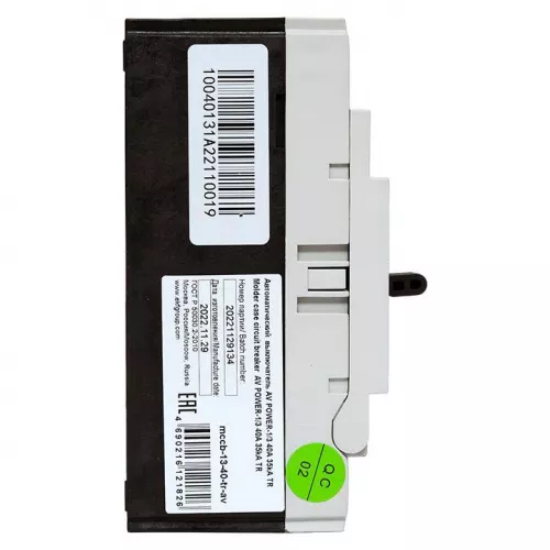Выключатель автоматический 3п 40А 35кА AV POWER-1/3 TR AVERES EKF mccb-13-40-TR-av фото 7