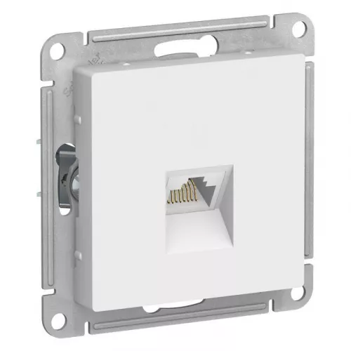 Механизм розетки компьютерной AtlasDesign RJ45 кат. 6А бел. SchE ATN000186