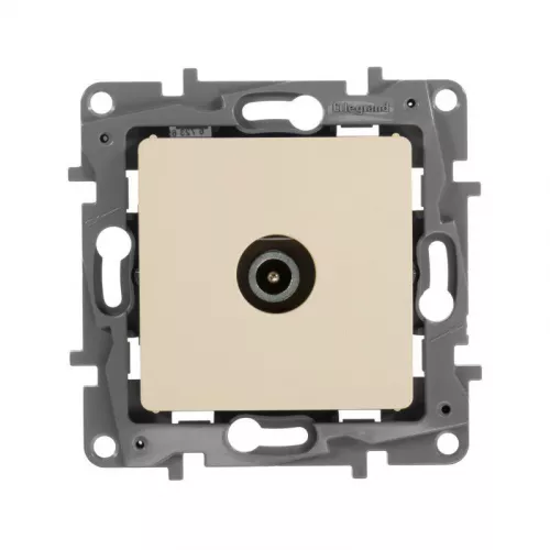 Механизм розетки TV СП Etika оконечная 5дБ 5-862 мГц сл. кость Leg 672365 фото 2