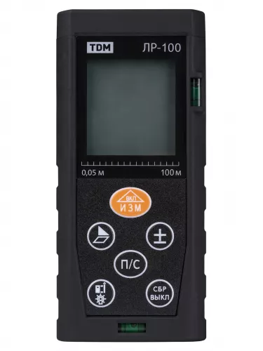 Лазерная рулетка ЛР-100, дальность 100 м, точность 2 мм, подсветка, IP54, 2хAAA, “Алмаз” TDM фото 4