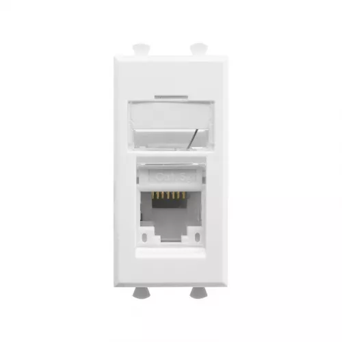 Розетка компьютерная 1мод. кат.5e RJ-45 Avanti "Белое облако" модульная DKC 4400461