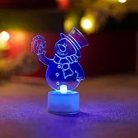 Фигура светодиодная "Снеговик с подарком 2D" 1LED RGB 1.5Вт IP20 на подставке элементы питания 3хAG13(LR44) (в компл.) Neon-Night 501-054