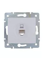 Механизм розетки компьютерн. 1-м СП KARINA RJ45 бел. LEZARD 707-0288-139