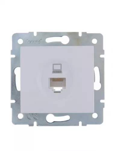 Механизм розетки компьютерн. 1-м СП KARINA RJ45 бел. LEZARD 707-0288-139