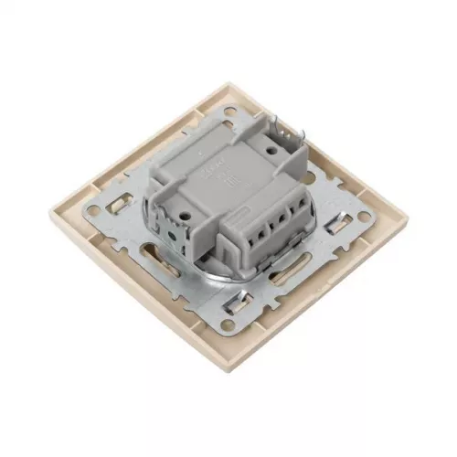 Выключатель 2-кл. СП Минск 10А IP20 беж. EKF ERV10-023-20 фото 6
