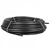 Труба ПНД гладкая жесткая d25мм черн. (уп.100м) EKF tpndg-25