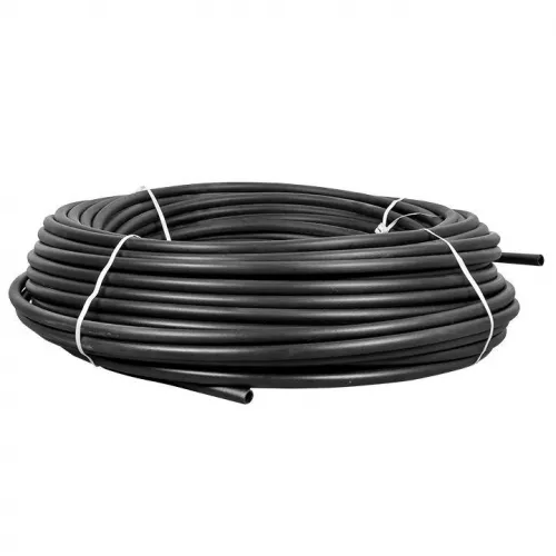 Труба ПНД гладкая жесткая d25мм черн. (уп.100м) EKF tpndg-25