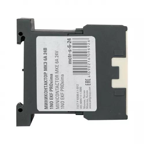Миниконтактор МКЭ 6А 24В 1NO PROxima EKF Mctr-s-6-24 фото 5