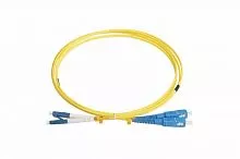 Патч-корд FC-D2-9-LC/UR-SC/UR-H-2M-LSZH-YL волоконно-оптический (шнур) SM 9/125 (OS2) LC/UPC-SC/UPC duplex LSZH 2м Hyperline 28388