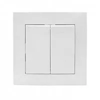 Выключатель 2-кл. СП Валенсия 10А IP20 бел. PROxima EKF EWV10-023-10