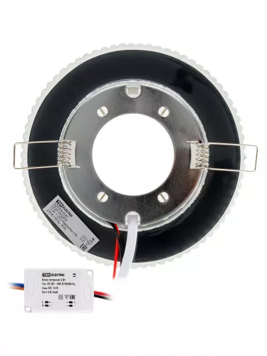 Светильник встраиваемый СВ 03-09 GX53 230В LED подсветка 5 Вт зеркальный/хром TDM фото 6