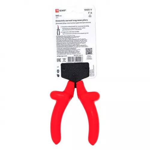 Длинногубцы изогнутые 160мм Master 1000В Basic EKF dgi-160-mas-in фото 7