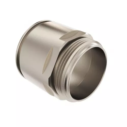 Муфта труба-коробка d50мм IP66/IP67 М50х1.5 никелир. латунь DKC 6111-A50 фото 3