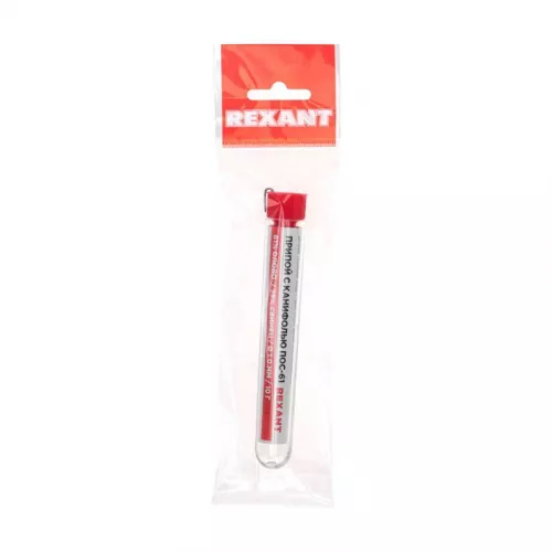 Припой с канифолью 10гр. d1.0мм Rexant 09-3101 фото 7