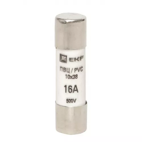 Вставка плавкая цилиндрическая ПВЦ 10х38 16А EKF pvc-10x38-16 фото 2