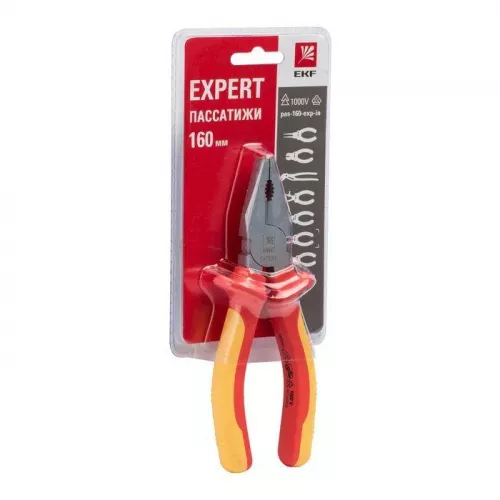 Пассатижи 160мм Expert 1000В PROxima EKF pas-160-exp-in фото 3
