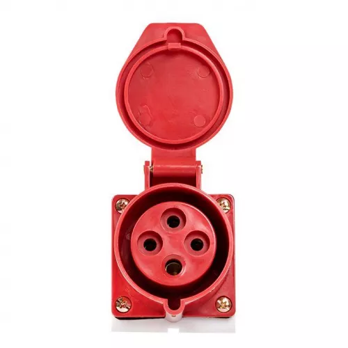 Розетка наружн. уст. 32А 380В 3P+РЕ IP44 (124) EKF ps-124-32-380 фото 5
