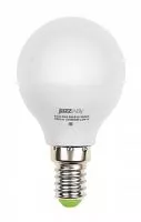 Лампа светодиодная PLED-ECO-G45 5Вт шар 3000К тепл. бел. E14 400лм 220-240В JazzWay 1036896A