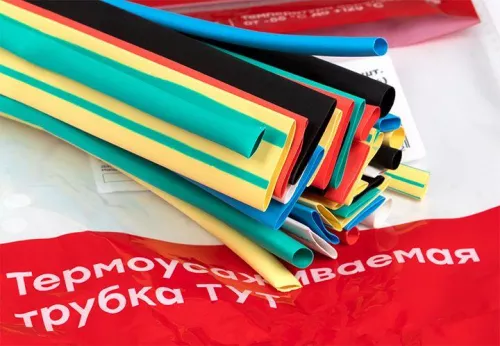 Набор трубок термоусадочных ТУТ 4/2; 6/3; 8/4; 10/5; 12/6 (7 цветов по 5шт 100мм) PROxima EKF tut-n-4-r фото 9