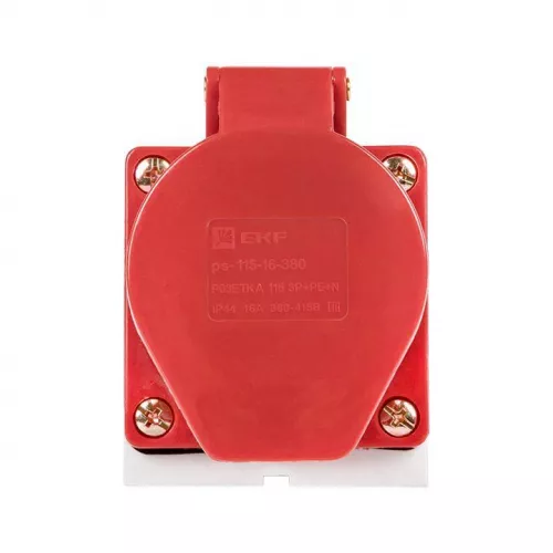 Розетка наружн. уст. 16А 3P+E 380В+N IP44 (115) EKF ps-115-16-380 фото 3