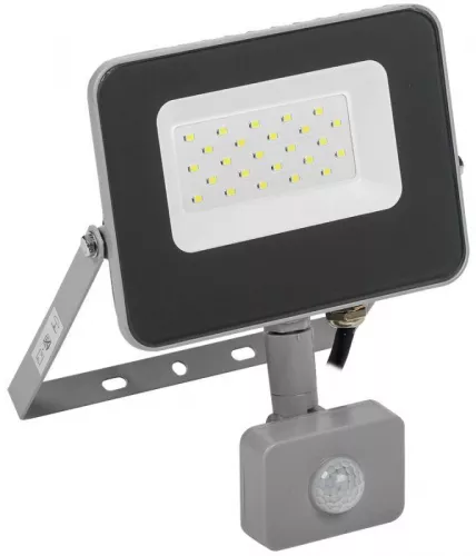 Прожектор СДО 07-20Д LED 20Вт IP44 6500К с датчиком движ. сер. IEK LPDO702-20-K03