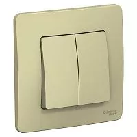 Выключатель 2-кл. СП Blanca 10А IP20 (сх. 5) 250В беж. SchE BLNVS010507