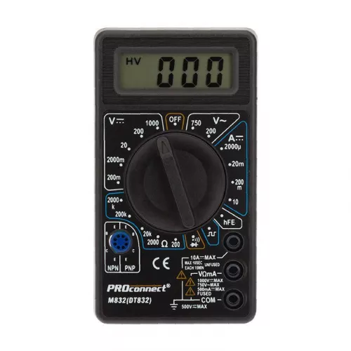 Мультиметр портативный M832(DT832) PROCONNECT 13-3012