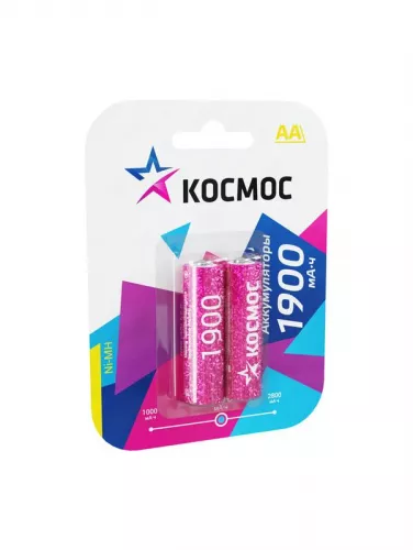 Аккумулятор R6 NI-MN 1900мА.ч BP-2 (блист.2шт) Космос KOCR6NIMH(1900MAH)