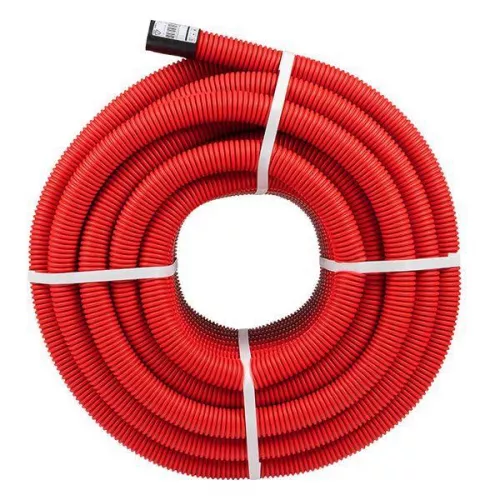 Труба гофрированная двустенная ПНД d40 с протяжкой SN13 красн. (уп.50м) EKF tg2st-40-50m фото 2 Труба гофрированная двустенная ПНД d40 с протяжкой SN13 красн. (уп.50м) EKF tg2st-40-50m фото 2