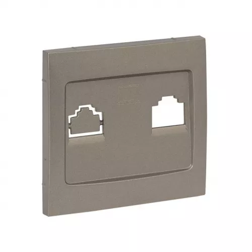 Панель лицевая Валенсия для розетки 1-м RJ-45 кашемир PROxima EKF ESK01-L-035-40 фото 3