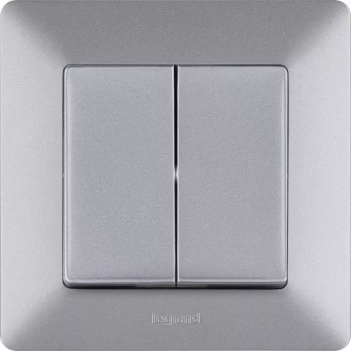 Механизм выключателя 2-кл. СП Valena Life 10А IP20 250В с лиц. панелью безвинт. зажимы алюм. Leg 752605 фото 4 Механизм выключателя 2-кл. СП Valena Life 10А IP20 250В с лиц. панелью безвинт. зажимы алюм. Leg 752605 фото 4