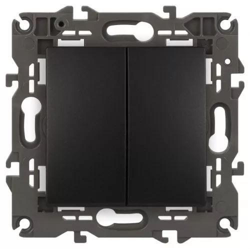 Механизм переключателя 2-кл. СП Эра Elegance 10А IP20 14-1106-05 250В 10AX антрацит Эра Б0034247 Механизм переключателя 2-кл. СП Эра Elegance 10А IP20 14-1106-05 250В 10AX антрацит Эра Б0034247