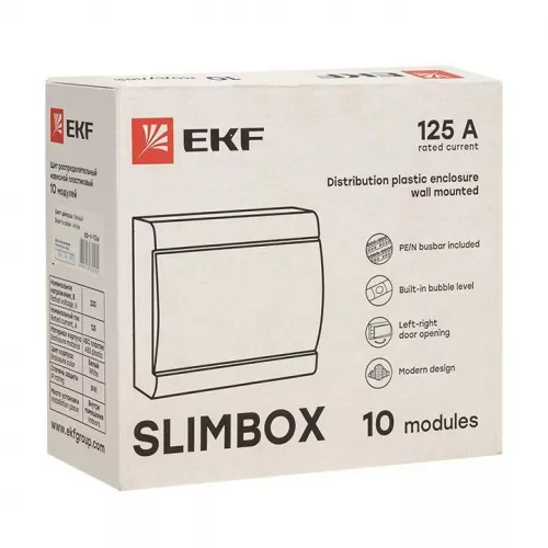 Щит ЩРН-П-10 "SlimBox" IP41 бел. дверца PROxima EKF sb-n-10w фото 3