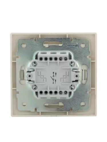 Выключатель 1-кл. СП Мира 10А IP20 со вставкой крем. LEZARD 701-0303-100 фото 4