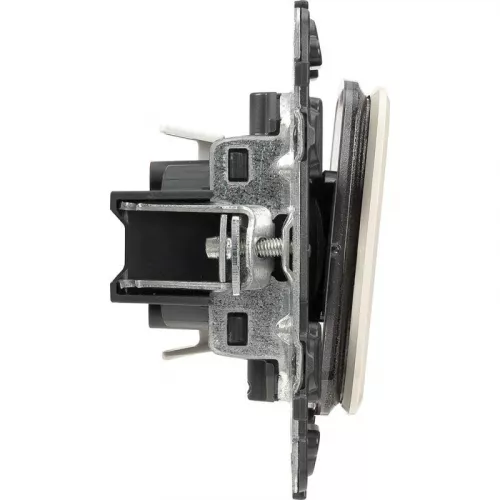 Механизм переключателя 1-кл. СП Valena Allure 10А IP20 250В 10AX с лиц. панелью безвинт. зажимы сл. кость Leg 752806 фото 5
