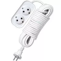 Удлинитель 2х10м без заземл. 10А IP20 Е-202 АБС-пл. ПВС 2х1 UNIVersal 9634265