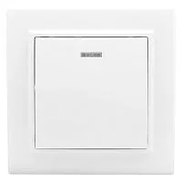 Выключатель 1-кл. СП Минск 10А IP20 с индикатором бел. Basic EKF ERV10-121-10