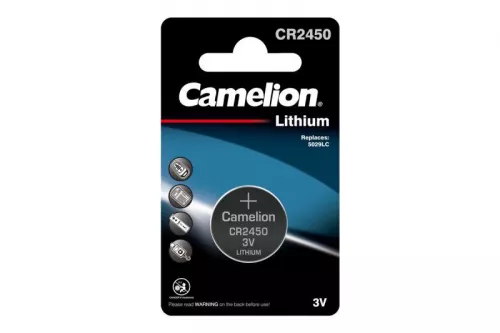 Элемент питания литиевый CR CR2450 BL-1 (блист.1шт) Camelion 3072
