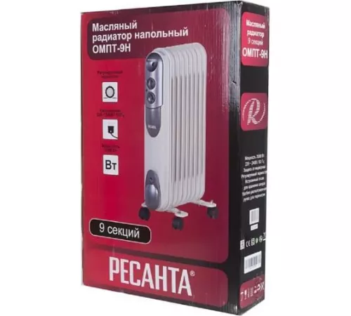 Радиатор электрич. 9 секц. масл. ОМПТ- 9Н (2кВт) Ресанта 67/3/4