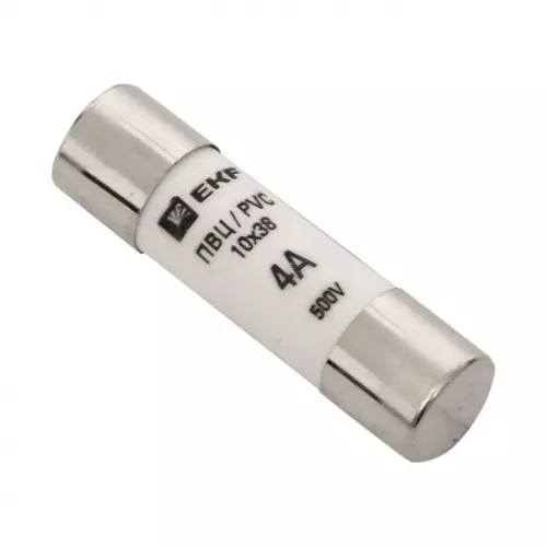 Вставка плавкая цилиндрическая ПВЦ 10х38 4А EKF pvc-10x38-4