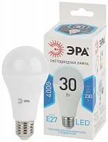 Лампа светодиодная LED A65-30W-840-E27 A65 30Вт груша E27 нейтр. бел. ЭРА Б0048016
