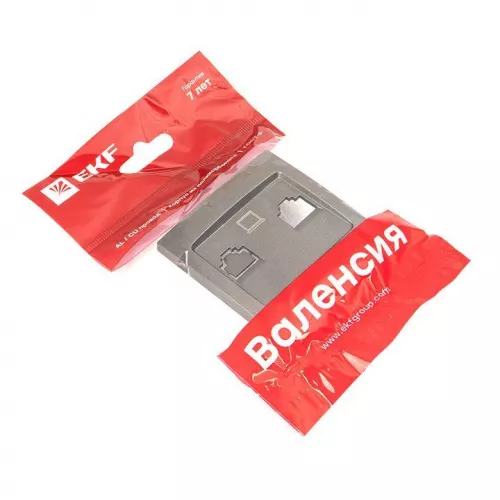 Панель лицевая Валенсия для розетки 2-м RJ-45 графит PROxima EKF ESK02-L-035-60 фото 2 Панель лицевая Валенсия для розетки 2-м RJ-45 графит PROxima EKF ESK02-L-035-60 фото 2