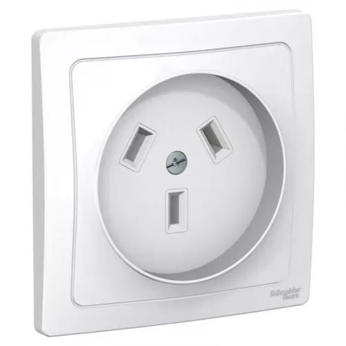 Розетка силовая СП BLANCA 2P+N 32А 250В бел. SchE BLNSR003231