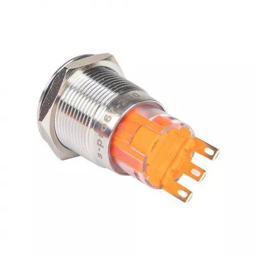 Кнопка S-Pro67 19мм без фикс. без подсветки EKF s-pro67-100 фото 3