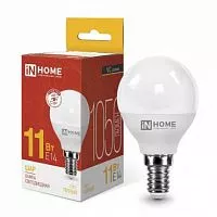 Лампа светодиодная LED-ШАР-VC 11Вт 230В E14 3000К 990лм IN HOME 4690612020587