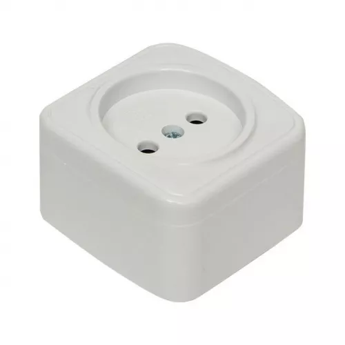 Розетка 1-м ОП Минск 10А IP20 без заземл. бел. Basic EKF EGR10-022-10 фото 7 Розетка 1-м ОП Минск 10А IP20 без заземл. бел. Basic EKF EGR10-022-10 фото 7