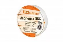 Изолента ПВХ 0,15х19мм Белая 20м TDM