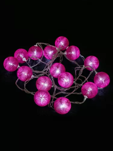 Гирлянда светодиодная "Клубочки" 3 м, 15LED, белый, 8 режимов, 250В, IP20, TDM фото 4