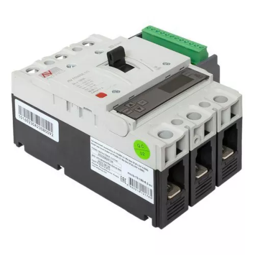 Выключатель автоматический 3п 160А 50кА AV POWER-1/3 ETU6.2 AVERES EKF mccb-13-160-6.2-av фото 2